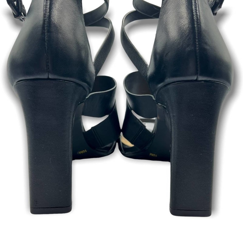 Gianni Bini Leather Criss Cross Ankle Strap Strappy High Heel Sandal 10 - Picture 6 of 8